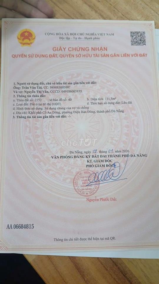 BÁN LÔ ĐẤT NGAY TTHC  ĐIỆN NGỌC - ĐƯỜNG 7M5