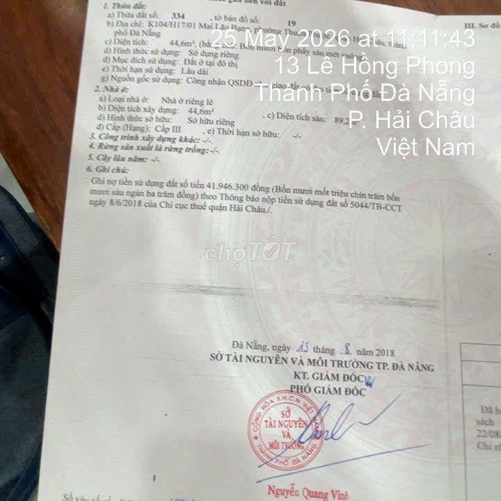 Nhà đẹp chính chủ MAI LÃO BẠNG gần đường chính