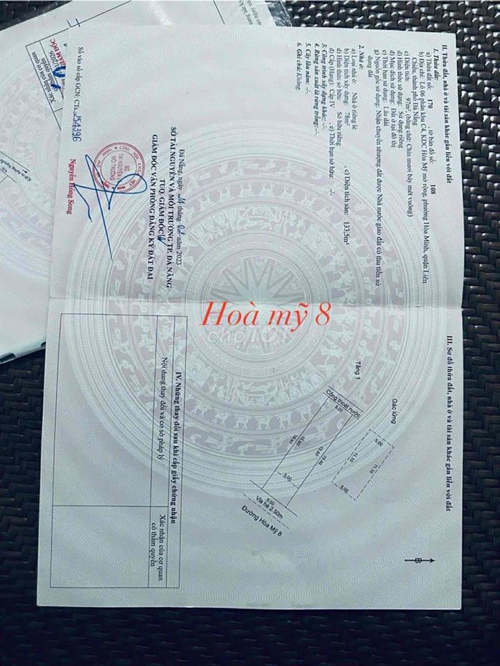 bán nhà hoà mỹ 8