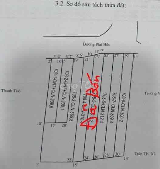 BÁN NHANH 6 NỀN ĐẤT BAO THUẾ