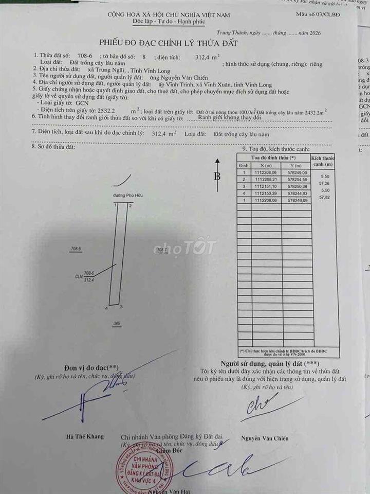 BÁN NHANH 6 NỀN ĐẤT BAO THUẾ