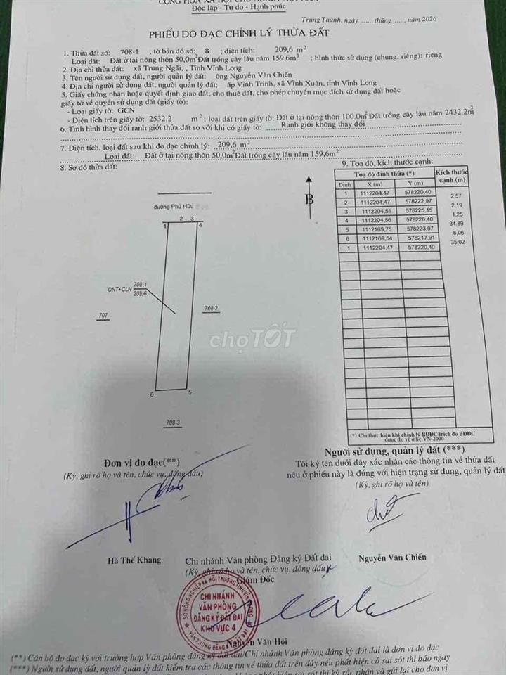 BÁN NHANH 6 NỀN ĐẤT BAO THUẾ