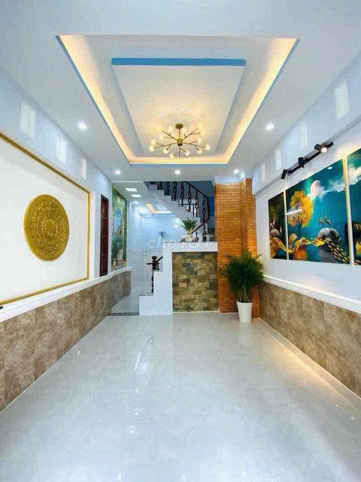 nhà hẻm kinh doanh 4*11, 1 trệt 2 lầu giá 12.5tr/1t