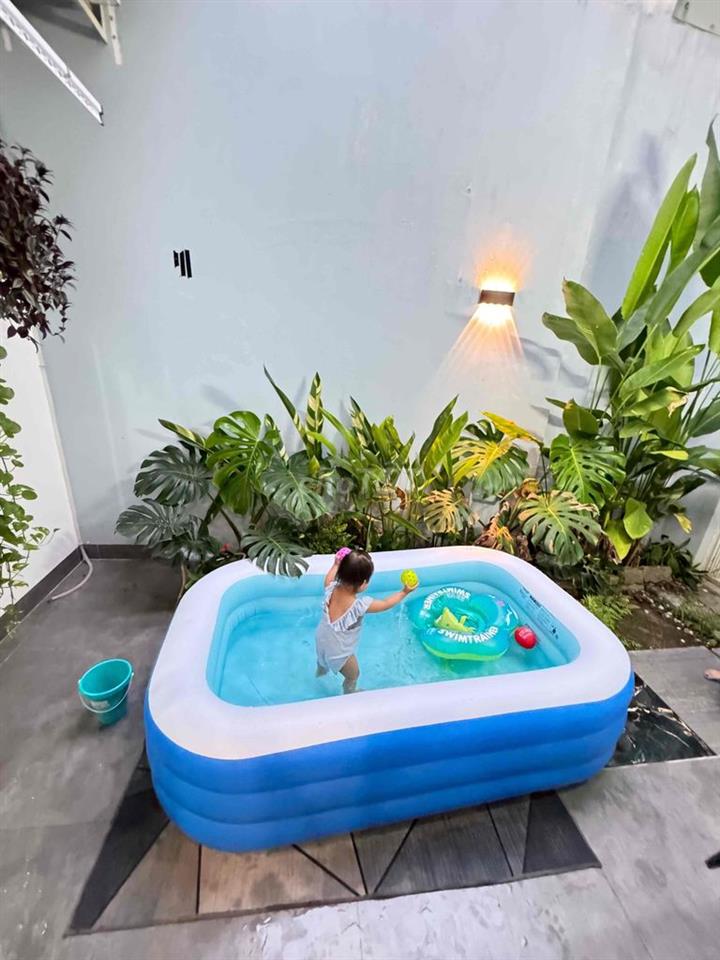 nhà gác lửng nội thất mới full chỉ việc vào ở . mặt tiền 5m5 oto 24/24