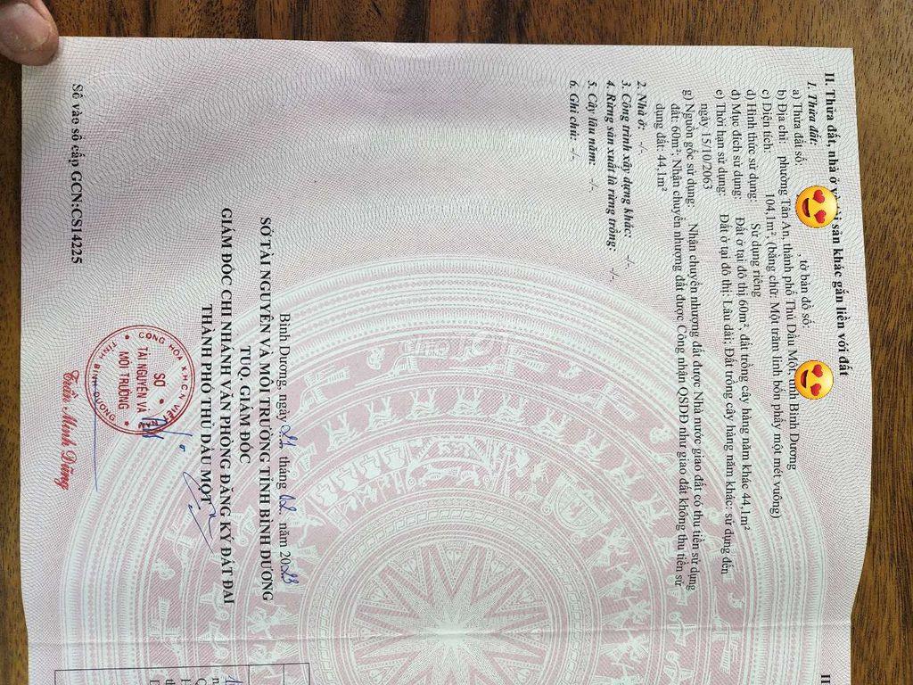 Bán Đất Tân An, Bình Dương