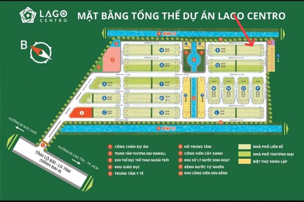 Bán lô đất KĐT Lago centro Bến Lức