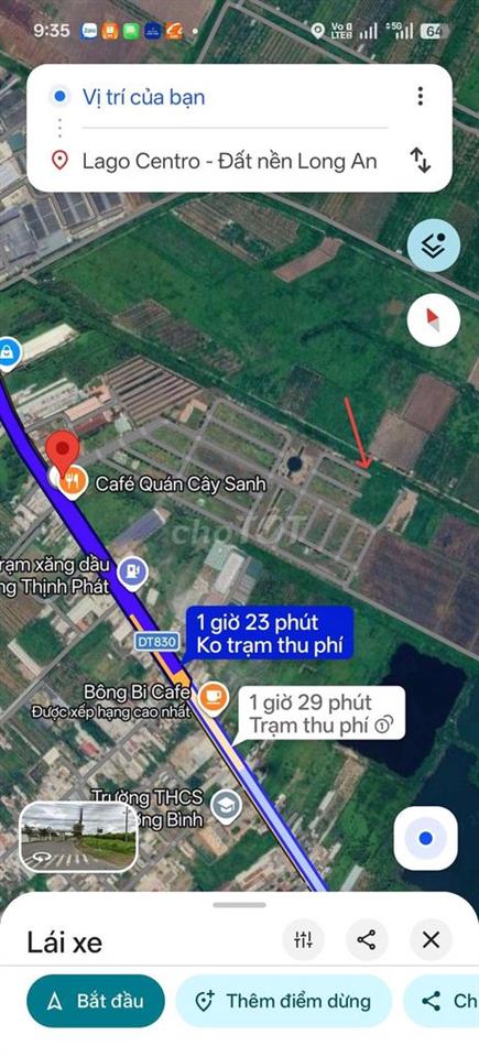 Bán lô đất KĐT Lago centro Bến Lức