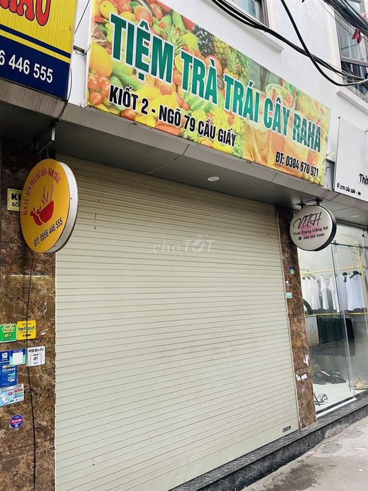 MẶT BẰNG - Kios kinh doanh đầu Ngõ 79 đường Cầu Giấy
