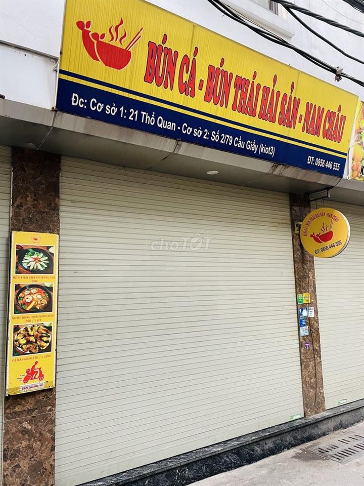 MẶT BẰNG - Kios kinh doanh đầu Ngõ 79 đường Cầu Giấy