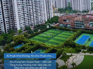 Cc cho thuê căn hộ 1n+ (1wc) toà S1.06 Ocean Park, vị trí siêu đẹp 