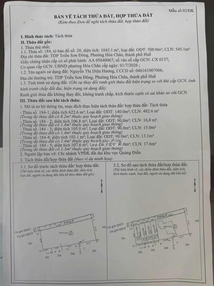 🙆‍♀️ Cần bán 107,6m đất cắt từ nhà dân chưa qua đầu tư.