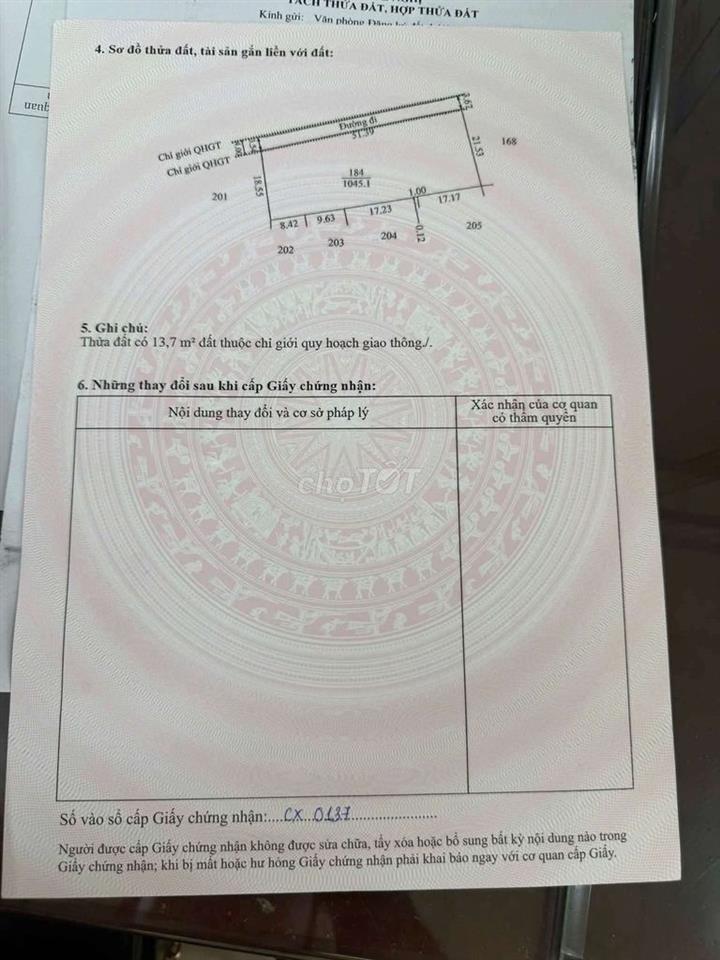 🙆‍♀️ Cần bán 107,6m đất cắt từ nhà dân chưa qua đầu tư.