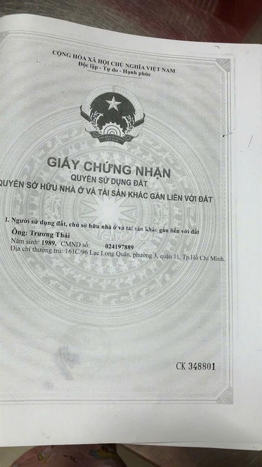 Chính chủ bán nhà Bình Tân - Thu nhập ổn định 50 triệu/tháng