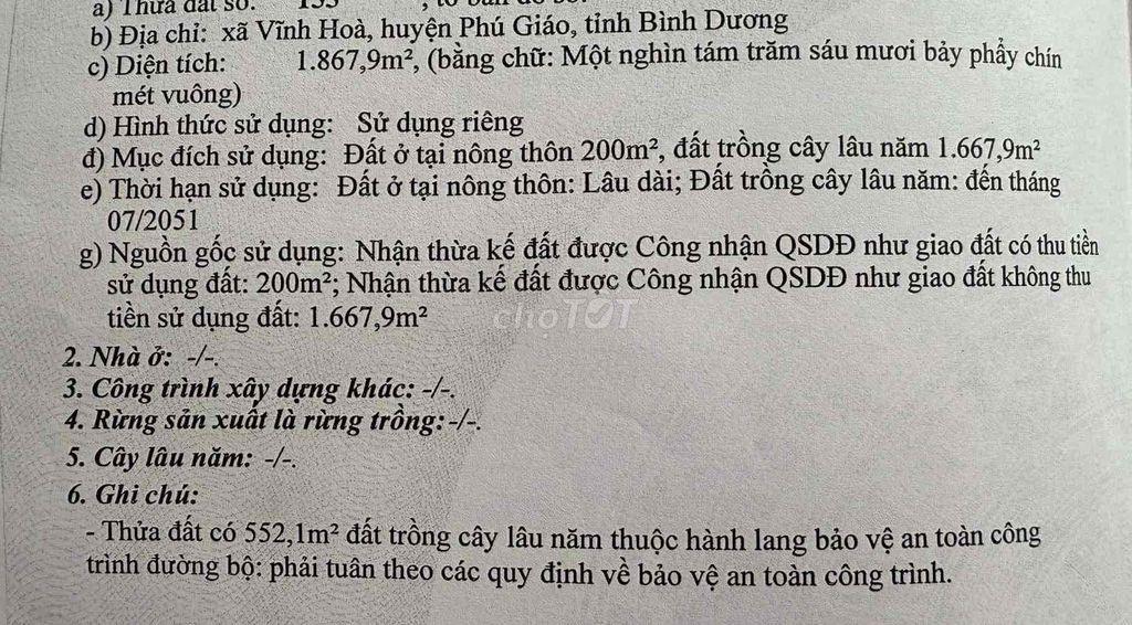 Đất 2 mặt tiền ĐT741 và DH512. Nhựa lớn 2 chiều đối diện cây xăng phướ