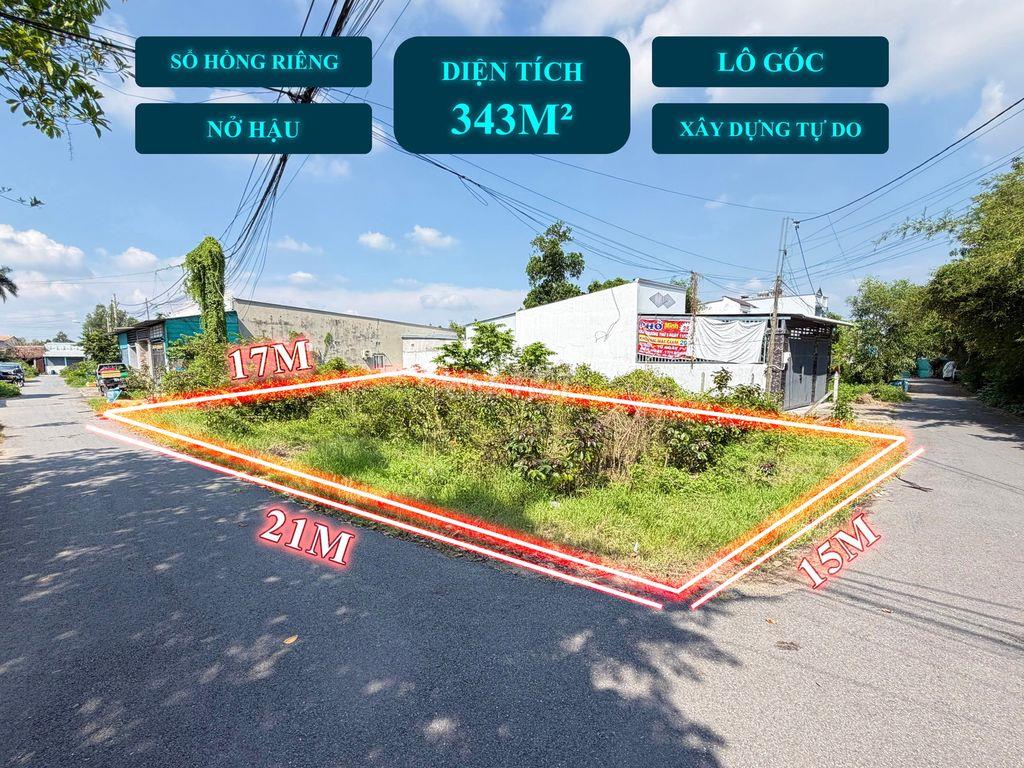 343M² - 520TR - ĐẤT NGỘP GÓC 2 MẶT TIỀN ĐƯỜNG GẦN QUỐC LỘ 22