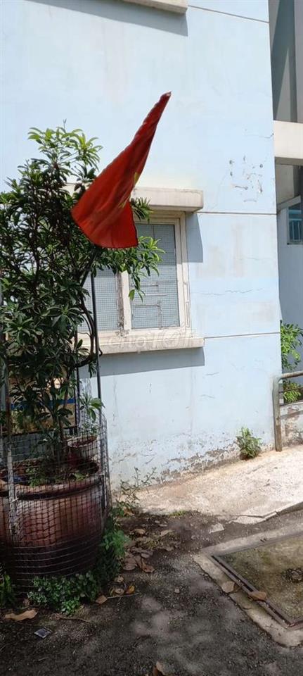 bán căn hộ chung cư , tầng trệt , có sân trồng cây , sân đậu ô tô 