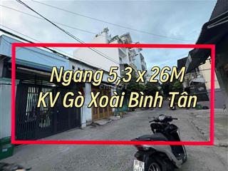 Bán nhà cấp 4 Quận Bình Tân 140m2 hẻm xe hơi gần Aeon Mall 5,3x26M