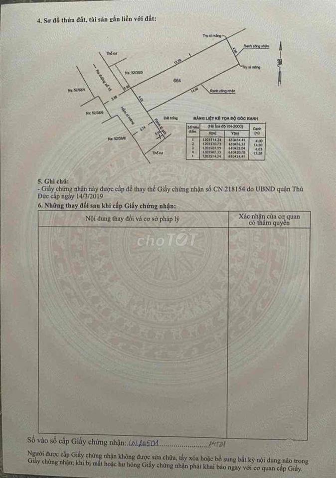bán lô đất Linh Xuân , Thủ Đức , TPHCM
