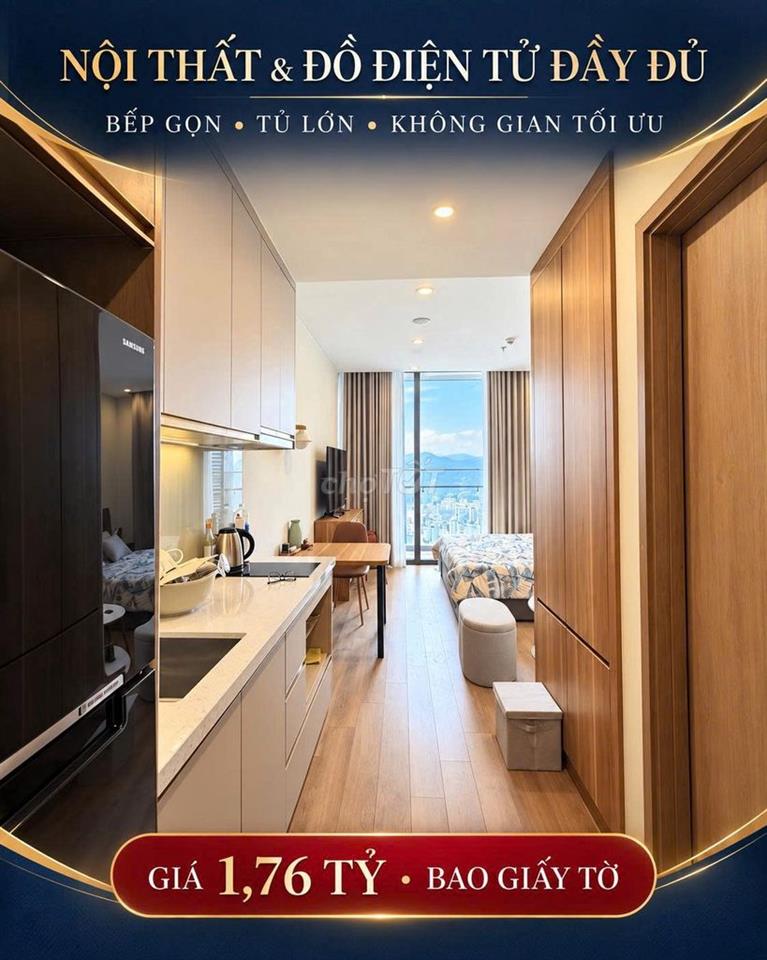 CẦN BÁN NHANH – STUDIO ICON40 TẦNG 29, VIEW VỊNH KHÔNG BỊ CHẮN
