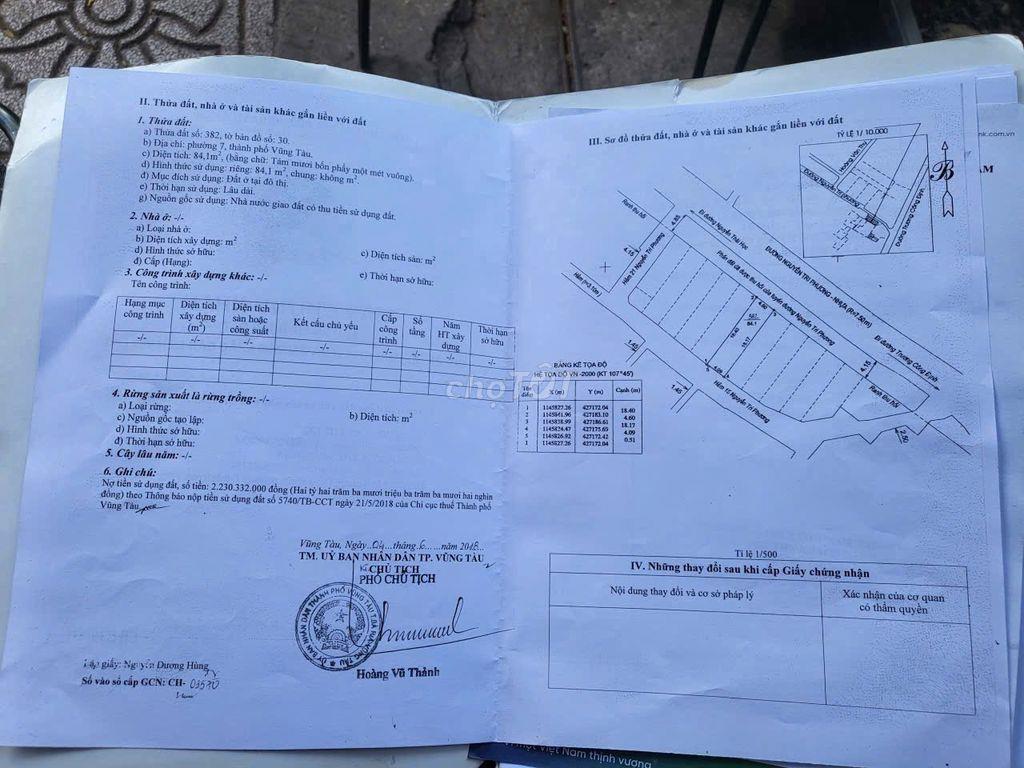 GIA ĐÌNH CẦN BÁN NHÀ, ĐẤT TẠI TP VŨNG TÀU - HCM