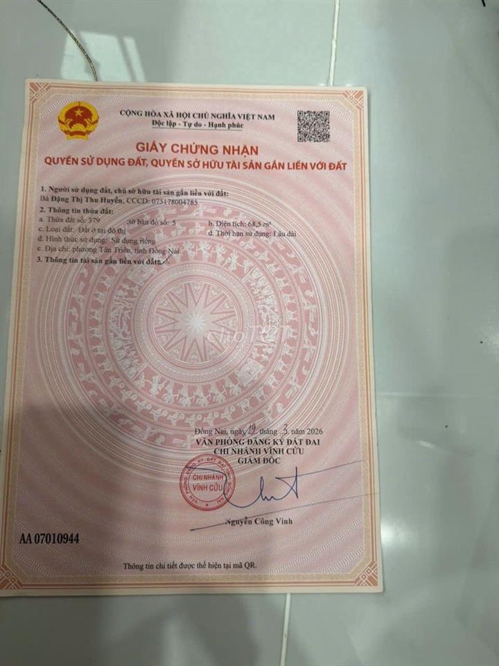 Tôi chính chủ CẦN BÁN NHÀ gần Cây Xăng thành phố Đồng Nai