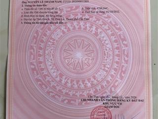 Cần bán gấp lô đất