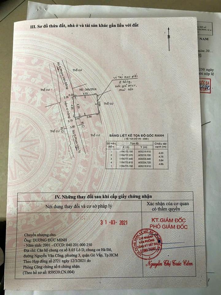 Nhà chính chủ cần bán ngay hẻm Phạm Văn Đồng