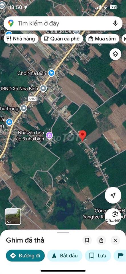Bán đất mặt tiền tại ấp 3, x. Nha Bích, Chơn Thành, B. Phước