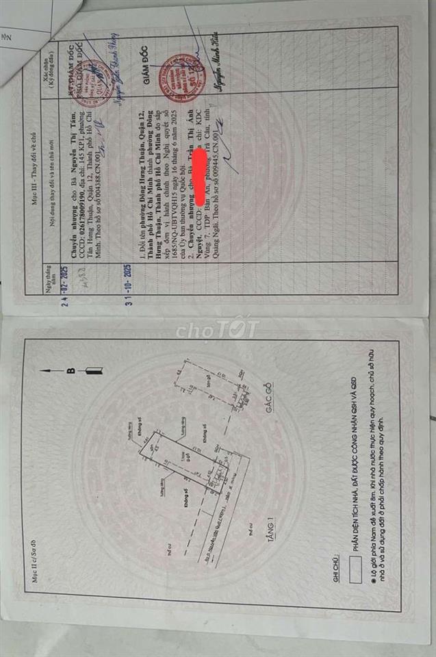 nhà quận 12 số hồng riêng 