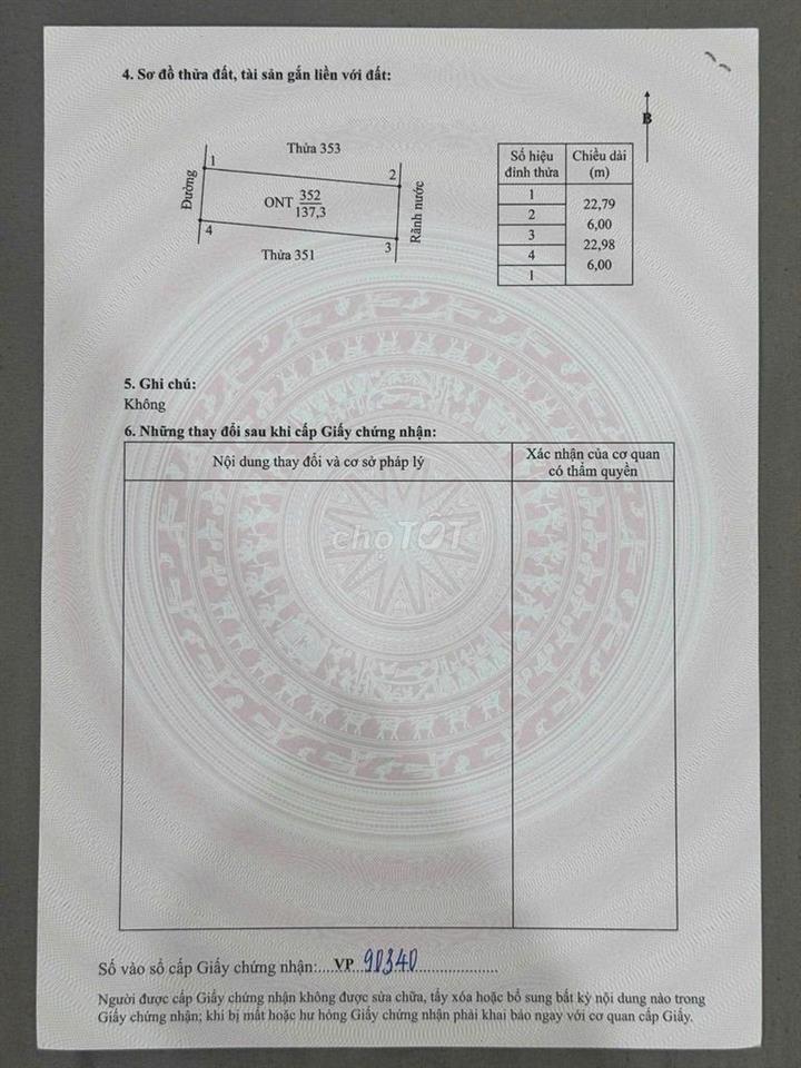 Cần tiền bán nhanh lô đất siêu đẹp An Cư, Định Hóa, Ninh Bình, 137.3m2