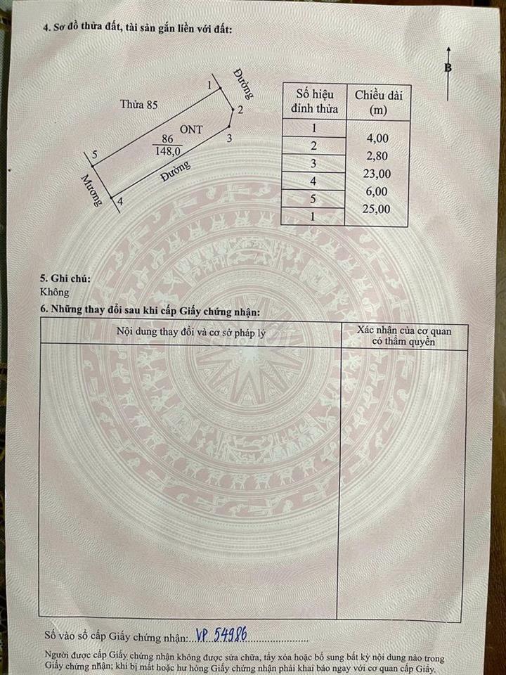 Bán lô đất siêu đẹp Khánh Hội, Ninh Bình, giá cực chất 3,8 tỷ, 148m2