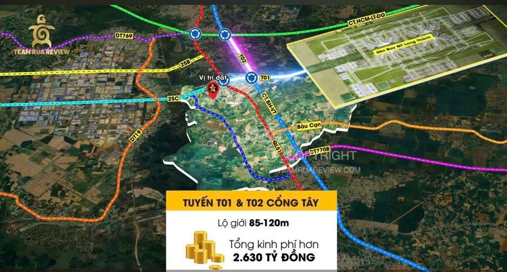 Đất Thổ Cư Mặt Tiền Dân Hiện Hữu, Ngay Sân Bay Long Thành, Ở - KD Ngay