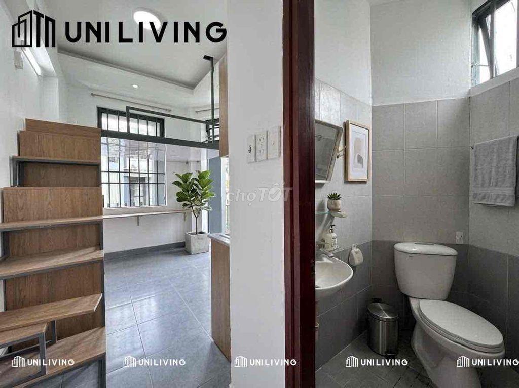 cho thuê căn hộ có gác ngay cổng trường Văn Lang cs3