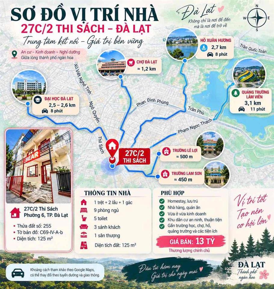 ❤️ MUA NHÀ Ở ĐÀ LẠT – VỪA Ở, VỪA KHAI THÁC  Không gian rộng, nhiều phòn