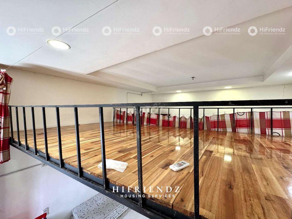 Phòng gác - đầy đủ nội thất ở 3 4 bạn thoãi mái rộng hơn 35m2