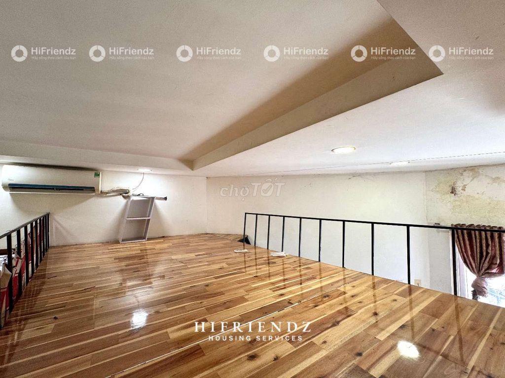 Phòng gác - đầy đủ nội thất ở 3 4 bạn thoãi mái rộng hơn 35m2