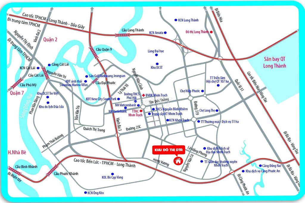 1,7 tỷ/căn nhà hoàn thiện, khu đô thị DTA, Nhơn Trạch, Đồng Nai