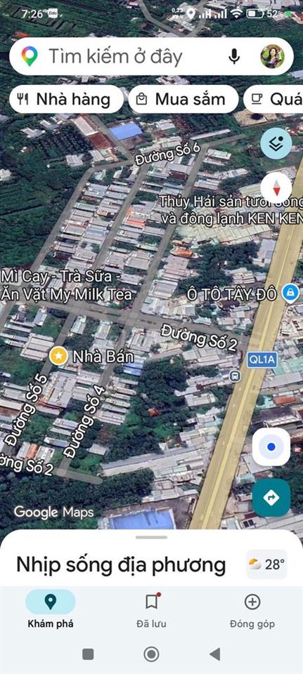 Bán nhà đường số 5 KDC Tân Phú Thạnh 