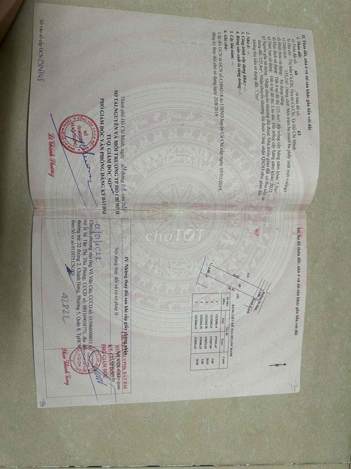 Bán đất nền thổ cư ở Củ Chi