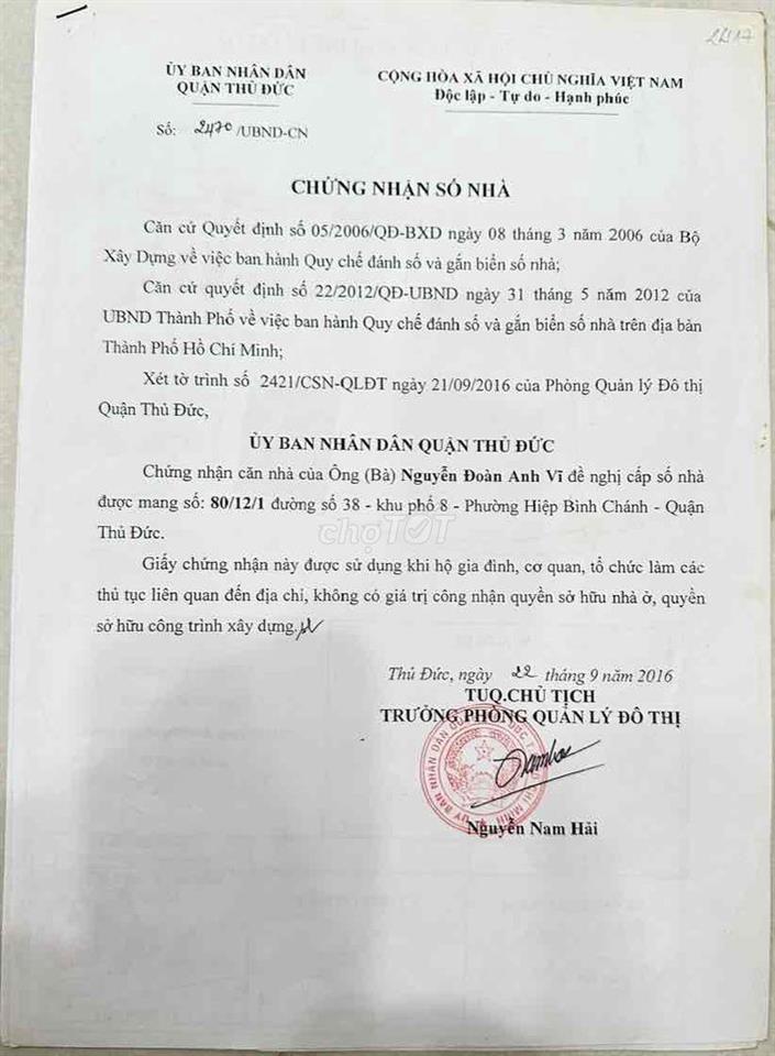 nhà gần trung tâm