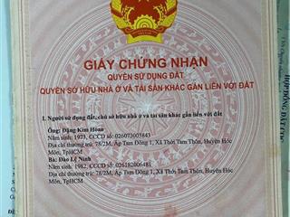Cần bán đất thổ cư Kề cận Khu CN Đông Nam Củ Chi