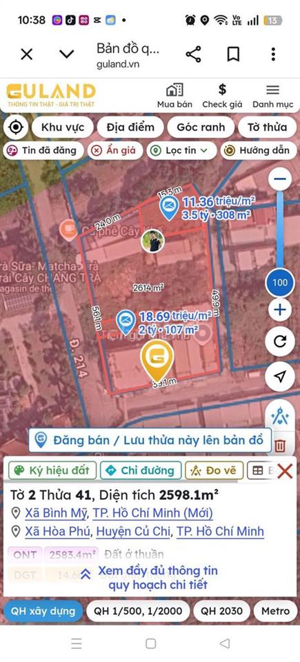 giảm sâu TL nhà gần kcn đông nam đã có định giá trên bản đồ guland