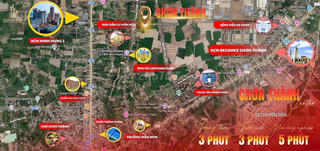 🔥 6xx 7xx TRIỆU – ĐẤT ODT SÁT KCN BECAMEX, TRUNG TÂM CHƠN THÀNH