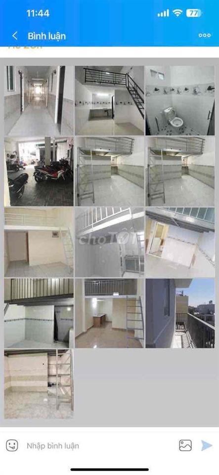 Phòng trọ sinh viên có gác cửa sổ riêng. 2 bác bảo vệ 24/24
