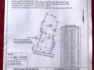 Bán đất nền Hàm Thắng (gần Phan Thiết), tỉnh Bình Thuận cũ