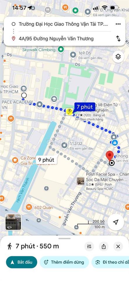 pass trọ Nguyễn văn thương, hỗ trợ cọc 50%