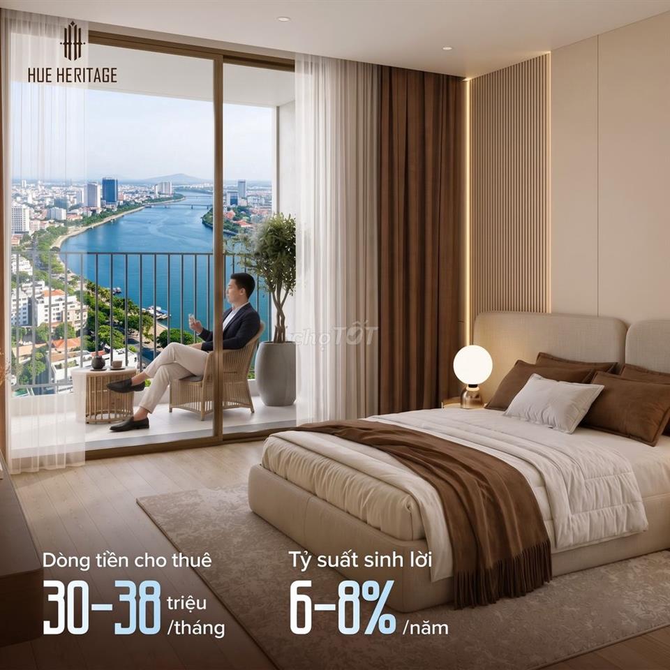 Bán căn 2PN view đẹp nhất tòa tháp– Góc nhìn "đắt giá"trung tâm TP Huế