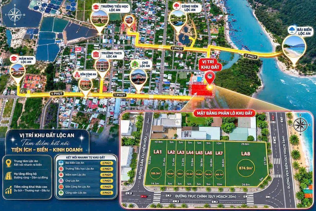 Đất Mặt Tiền Đường View Biển Ở Phước Hải 