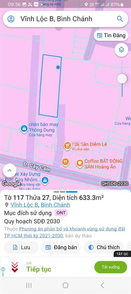 BÁN ĐẤT TẶNG KHO ĐANG CHO THUÊ 30TR/THÁNG - DTSD 600m2 - GIÁP BÌNH TÂN
