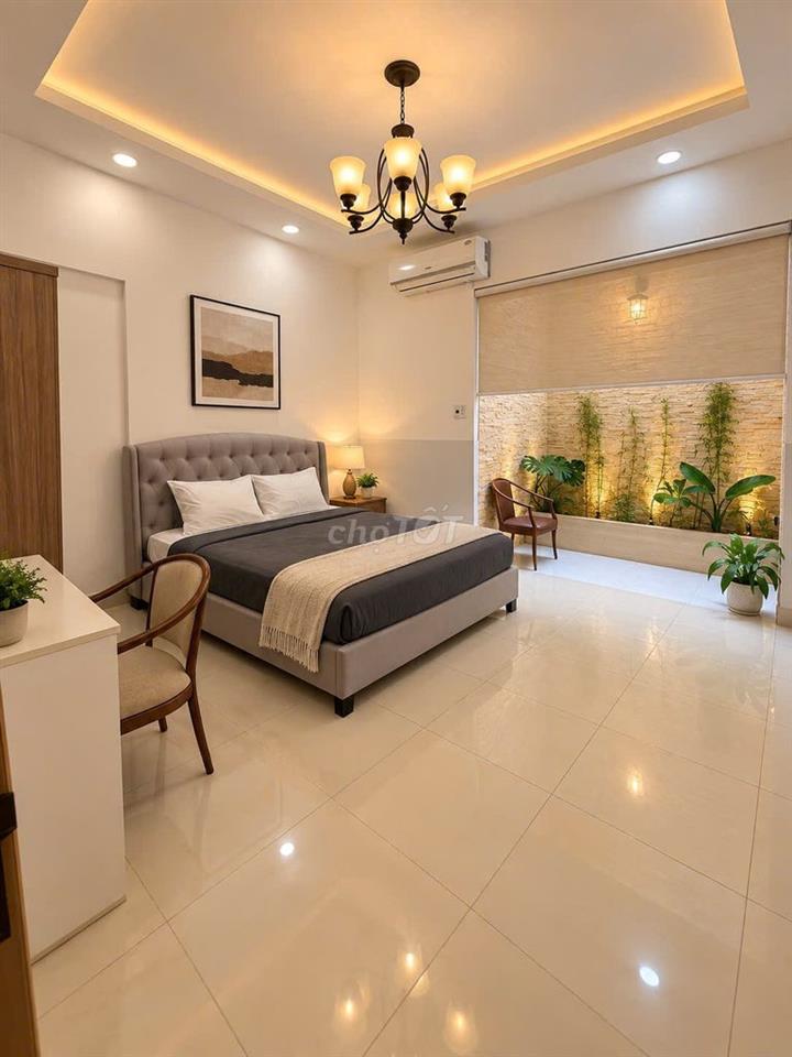 1PN Trong Vườn Thoáng Mát - Full Nội Thất Sang Trọng - Trần Đình Xu Q1